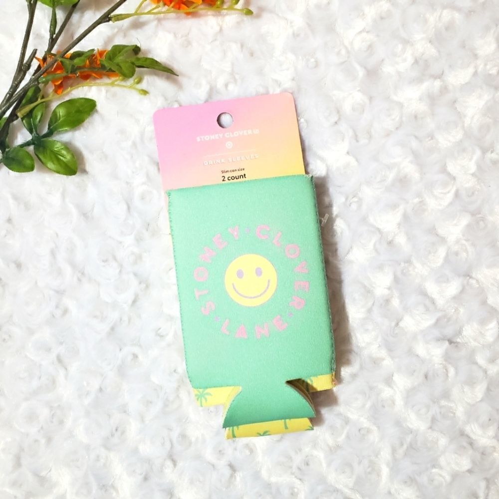 Stoney Clover Lane x Target drink sleeves palm tree